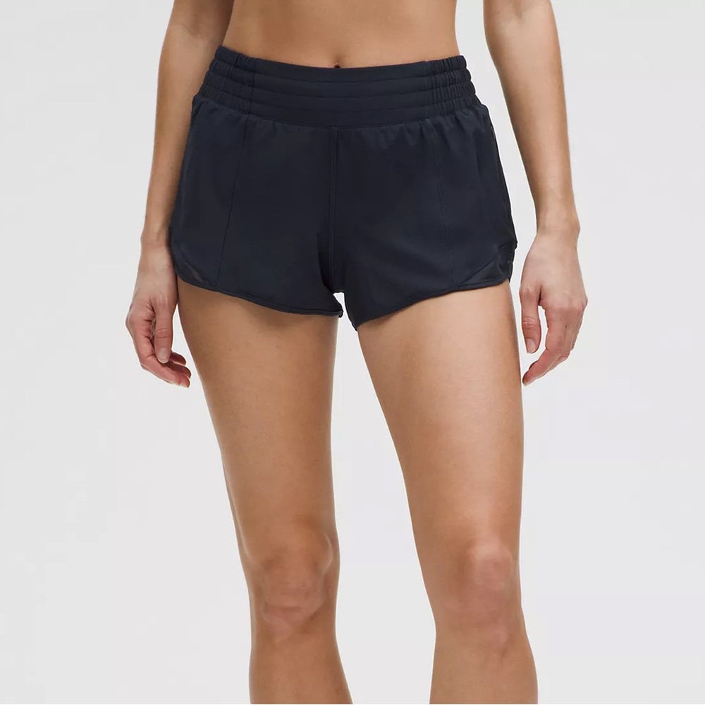 Lululemon Hotty Hot High-Rise Lined Short 2.5" True Navy